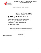 Bài báo cáo thực tập doanh nghiệp tại Công ty TNHH MAICO GROUP | Trường Đại học Công nghiệp Thành phố Hồ Chí Minh | Khoa Quản Trị Kinh Doanh