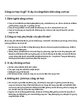 Công cơ học là gì? Ví dụ và công thức tính công cơ học