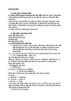 Bài mở đầu | Thực hành văn bản tiếng Việt | Đại học Khoa học Xã hội và Nhân văn, Đại học Quốc gia Thành phố HCM