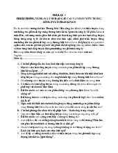 Phiếu phỏng vấn ban lãnh đạo cấp cao và nhân viên trong công ty cổ phần Livan | Đại học Tây Đô