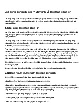 Lao động công ích là gì ? Quy định về lao động công ích