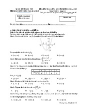 Đề giữa kỳ 2 Toán 10 năm 2024 – 2025 trường THPT Thị xã Quảng Trị có đáp án