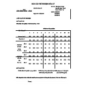 Báo cáo Thí nghiệm Hóa lý - Các Bài 1-5 (Mã nhóm: 07)