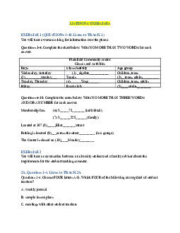 Bài tập luyện kỹ năng nghe Listening exercises