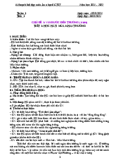 Kế hoạch bài dạy môn Âm nhạc 6 Chân trời sáng tạo