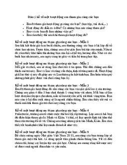 Kể về một hoạt động em tham gia cùng các bạn lớp 2 | Tập làm văn lớp 2 | Kết nối tri thức