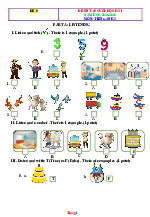 Đề Kiểm Tra HK 1 Tiếng Anh 3 Global Success 2025-2026 Có Đáp Án File Nghe-Đề 9