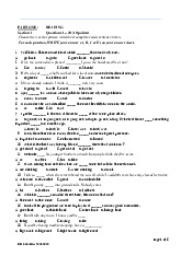 Đề cương ôn tập  môn Tiếng Anh  | Học viện Nông nghiệp Việt Nam