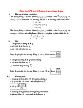 Tổng hợp công thức phương trình đường thẳng trong không gian | Chuyên đề Toán 12