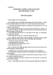 Bài tập trắc nghiêm chương 3 môn Chủ nghĩa xã hội khoa học | Đại Học Hà Nội