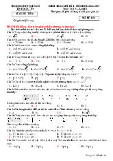 Đề cuối kỳ 1 Toán 10 năm 2024 – 2025 trường THPT Quế Sơn – Quảng Nam
