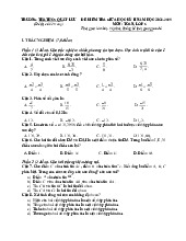 Đề giữa kỳ 2 Toán 6 năm 2024 – 2025 trường TH&THCS Quất Lưu – Vĩnh Phúc