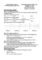 Đề khảo sát lần 1 Toán 6 năm 2024 – 2025 phòng GD&ĐT Thanh Hà – Hải Dương