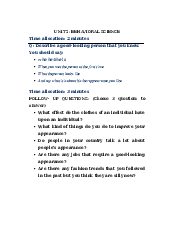 Unit 2: Behavioral Science - English | Đại học công nghê Sài Gòn