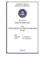 Phân tích chiến lược của Trung tâm anh ngữ Apollo tại Việt Nam | Bài thảo luận Quản trị chiến lược