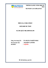 Kinh Tế Vĩ Mô - Tiểu Luận Học Phần 24QT - Nguyễn Văn Tình. Môn Kinh tế vĩ mô  | Đại học Công nghệ Thành phố Hồ Chí Minh