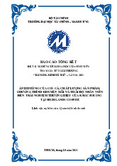 Báo cáo tổng kết Đề tài Nghiên cứu khoa học của sinh viên tham gia xét giải thưởng "Tài năng kinh tế trẻ'' | Đại học Kinh Tế - Tài Chính Thành phố Hồ Chí Minh