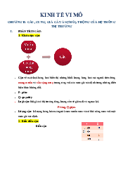 Bài giảng Chương 2 - Kinh tế vi mô | Trường Đại học Kinh tế, Đại học Quốc gia Hà Nội