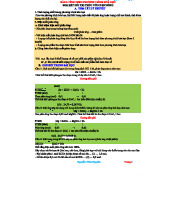 BÀI 6: TÍNH TOÁN TRONG PHƯƠNG TRÌNH HOÁ HỌC VÀ HIỆU SUẤT