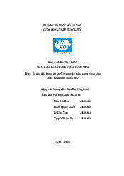 Đề tài: Rà soát chất lượng dự án “Xây dựng hệ thống quản lý bán hàng online tại siêu thị Thanh Nga”