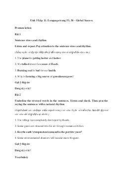 Giải Tiếng Anh 11 Unit 5: Language