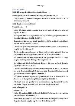 Bài tập môn Luật Dân sự I  Những vấn đề chung về Luật dân sự - Bài số 1