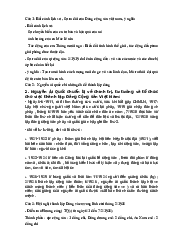 Đề cương ôn tập môn Lịch sử Đảng | Đại Học Hà Nội