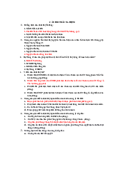 Tài liệu ôn tập trắc nghiệm - Quản trị kinh doanh| Đại học Kinh Tế Quốc Dân