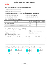 TOP 27 đề thi học kỳ 2 môn Toán lớp 2 năm học 2024 - 2025