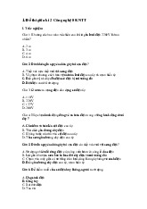 Đề thi giữa học kỳ 2 môn Công nghệ lớp 8 năm học 2024 - 2025 | Bộ sách Kết nối tri thức