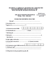 TỜ KHAI THAY ĐỔI THÔNG TIN CƯ TRÚ | Học viện Hành chính Quốc gia