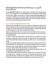 Hệ thống Bretton Woods là gì? Nội dung và sự sụp đổ Bretton Woods