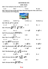 Đề Ôn Thi HK1 Toán 9 Năm Học 2025-2026