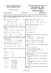 Đề giữa học kỳ 1 Toán 11 năm 2025 – 2026 trường THPT Hồ Thị Bi – TP HCM