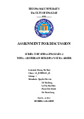 Criteria in building your career | Bài thảo luận tiếng anh thương mại