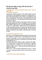 Bài tập rèn luyện kĩ năng viết chính tả lớp 1 chọn lọc hay nhất