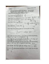Đề thi cuối kỳ học phần Giải tích 1 năm 2024 - 2025 | Đại học Bách Khoa Hà Nội