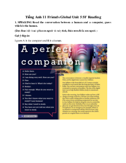 Giải Tiếng Anh 11 Unit 5 5F Reading | Friends Global