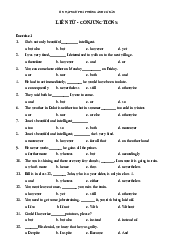 Bài tập liên từ - English Practice | Trường Đại học Vinh