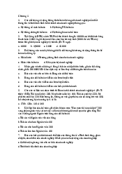 Trắc nghiệm nguyên lý kế toán ôn thi cuối kì  -Nguyên lý kế toán | Đại học Kinh Tế Quốc Dân