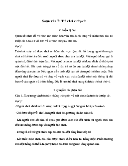 Trò chơi cướp cờ | Soạn văn 7 Chân trời sáng tạo