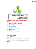 Lập Trình Python C2: Điều Khiển Luồng và Vòng Lặp Nâng Cao | Đại học Lạc Hồng