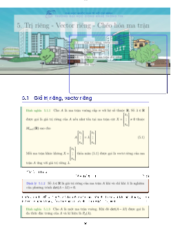 Chương 5 Đại số tuyến tính | Trường Đại học CNTT Thành Phố Hồ Chí Minh