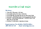 Tổng quan về Kế toán | Tài liệu môn Nguyên lý kế toán | Trường đại học sư phạm kỹ thuật TP. Hồ Chí Minh
