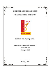 Báo cáo Thực Tập Cơ Bản: Thiết Kế Mạch Sử Dụng IC | Thực tập cơ bản | Trường Đại học Bách khoa Hà Nội