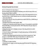 Bài tập Kế toán tài chính Có đáp án