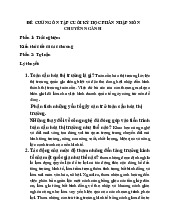 Đề cương ôn tập cuối kỳ học phần nhập môn chuyên ngành | Trường đại học kinh doanh và công nghệ Hà Nội