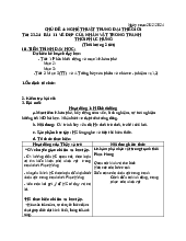 giáo án mĩ thuật lớp bẩy tiets 2324 dễ dàng