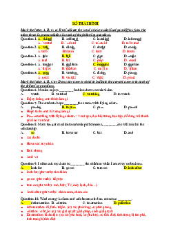 Đề thi tuyển sinh lớp 10 THPT năm học 2022-2023 môn Tiếng Anh (không chuyên) - Sở Giáo dục và Đào tạo Thái Bình có đáp án và giải thích chi tiết
