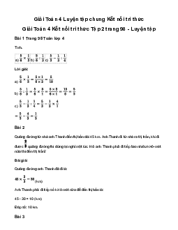 Giải Toán lớp 4 Bài 66: Luyện tập chung | Kết nối tri thức